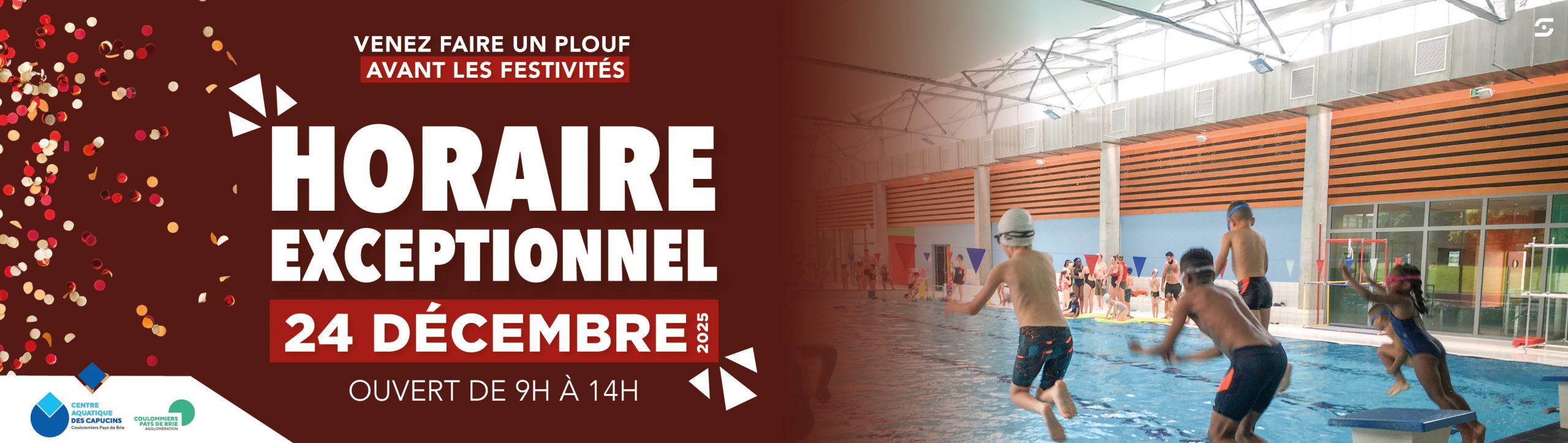 HORAIRE EXCEPTIONNEL 24 DÉCEMBRE